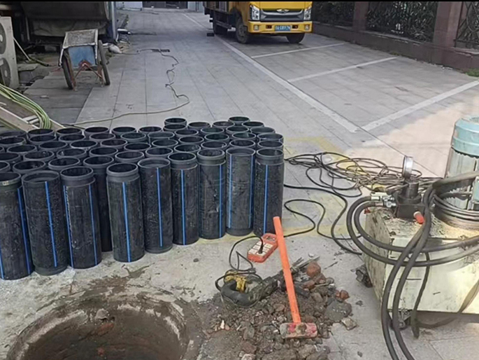 磴口PE置换管厂家 DN315置换管 非开挖管短管置换